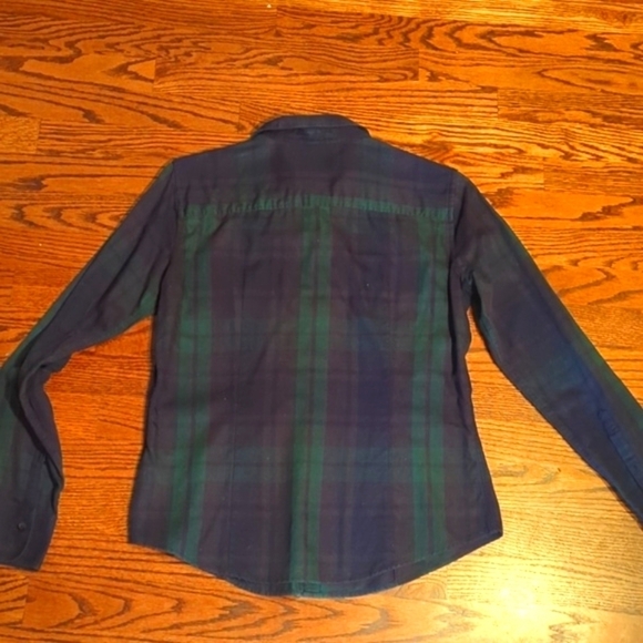 Brooks Brothers Green/Navy Plaid Button Up Long Sleeve Classic Shirt sz 6 small - Picture 5 of 9